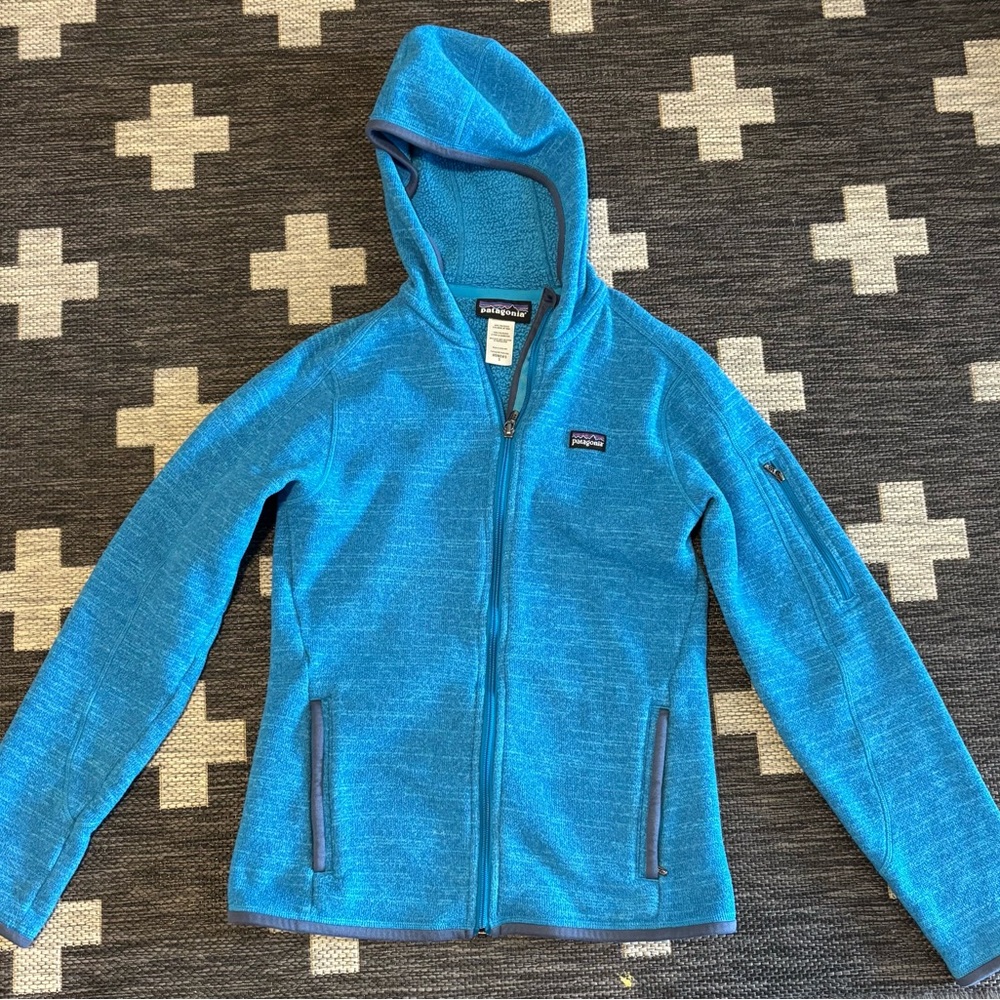 Patagonia Blue Better Sweater Fleece Zip-Up Hoodie